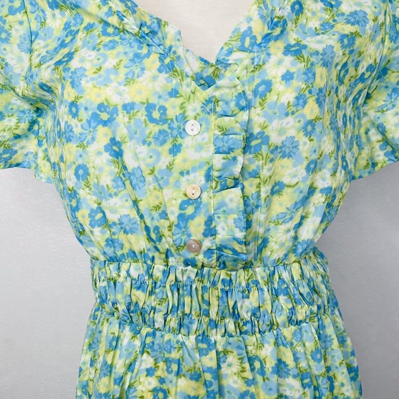 The Impeccable Pig Sz S Floral Prairie Style Dress - Picture 5 of 12